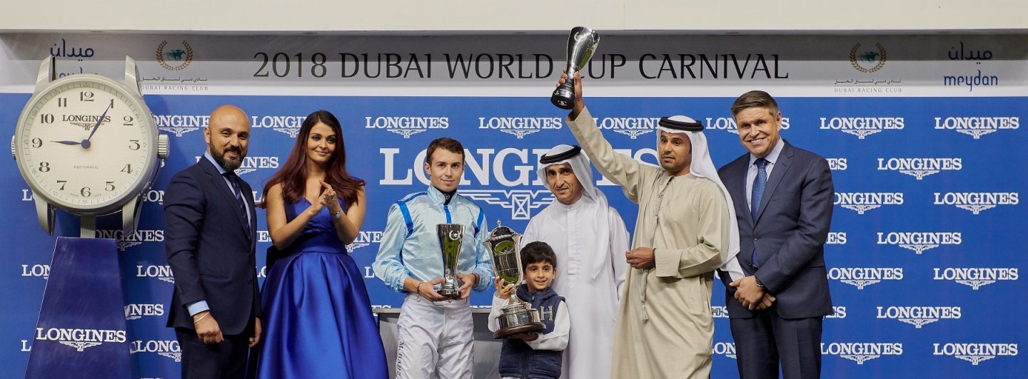 Longines Ambassador of Elegance, Aishwarya Rai Bachchan, Graces the Inaugural Event of the Dubai World Cup Carnival 2018__1