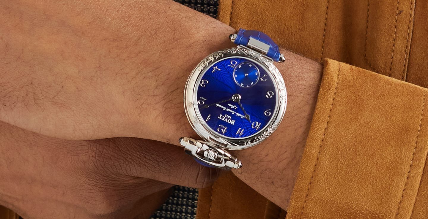 BOVET - Monsieur BOVET Hand-Wound 43mm Engraved 18-Karat White Gold and Leather Watch, Ref. No. AI43018-G46, from MRPORTER.COM (9)