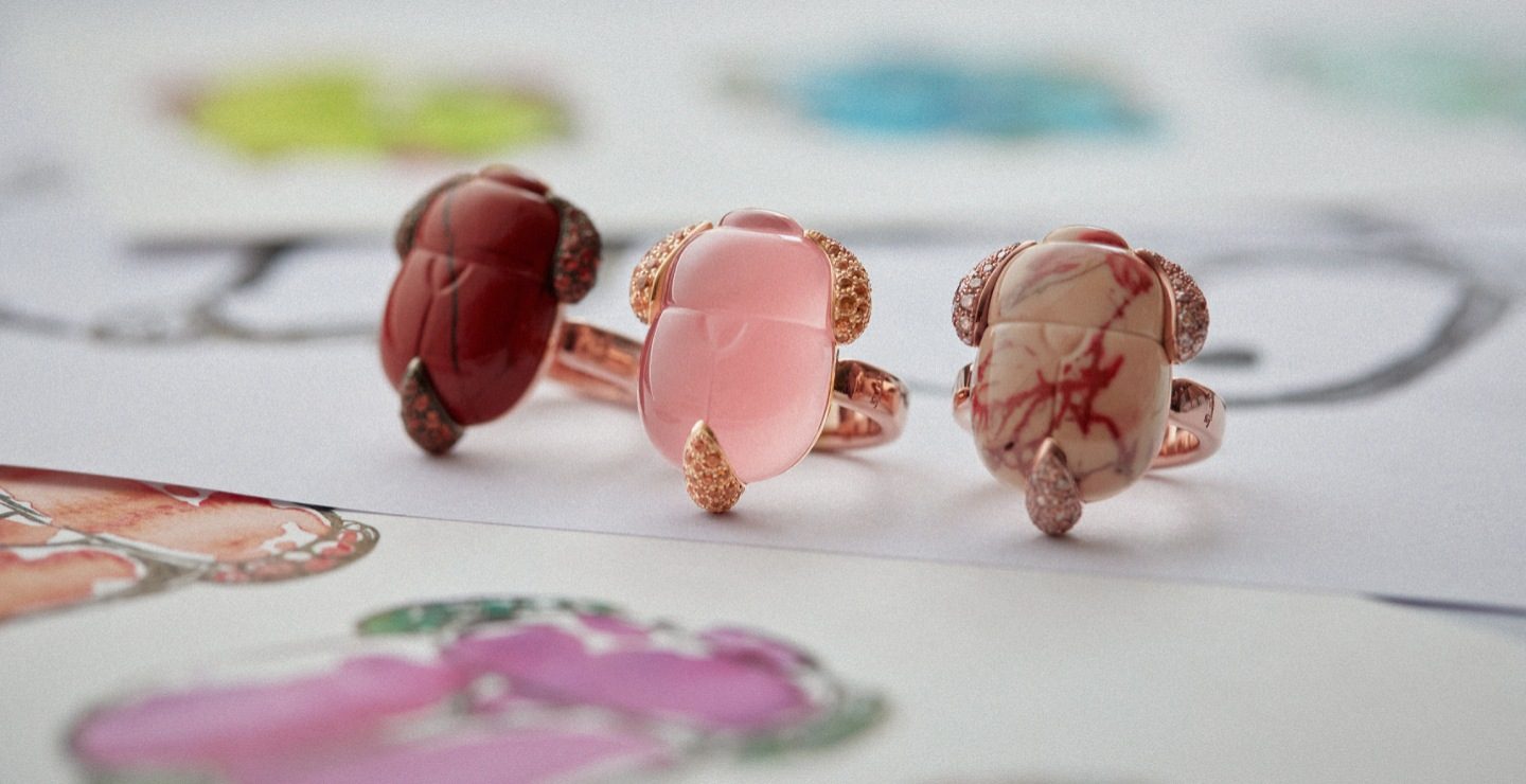 Pomellato scarab rings capsule collection__8